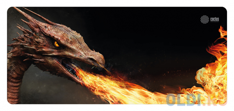 Коврик для мыши Cactus Fire Dragon XXL рисунок 900x400x3мм фото