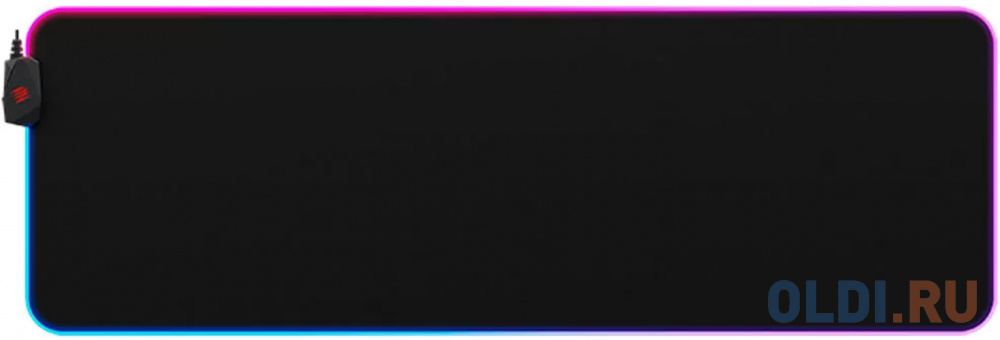 Игровой коврик для мыши Mad Catz S.U.R.F. RGB чёрный (900 x 300 x 4 мм, RGB подсветка, натуральная резина, ткань) SSSCCS36BL001-0 - фото 1
