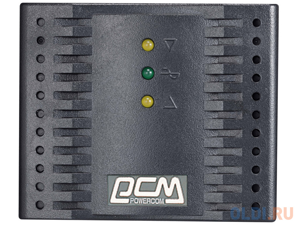 Стабилизатор напряжения Powercom TCA-1200 Black (4 EURO) - фото 2