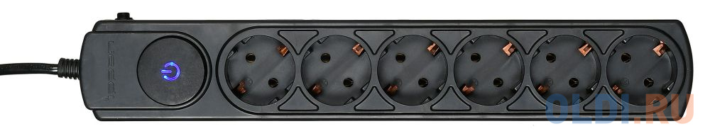 

Сетевой фильтр Ippon BK-232 6 розеток 3 м черный