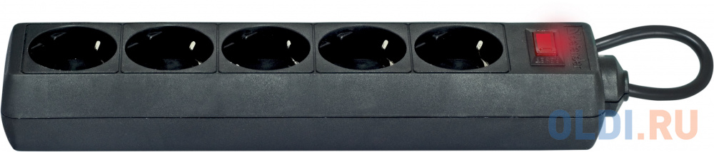 Сетевой фильтр Defender ES черный 5.0 m 5 розеток фото