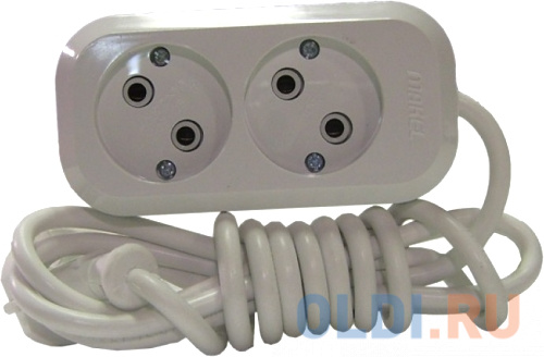 

Удлинитель Makel MGP103 2 розетки 3 м, Белый