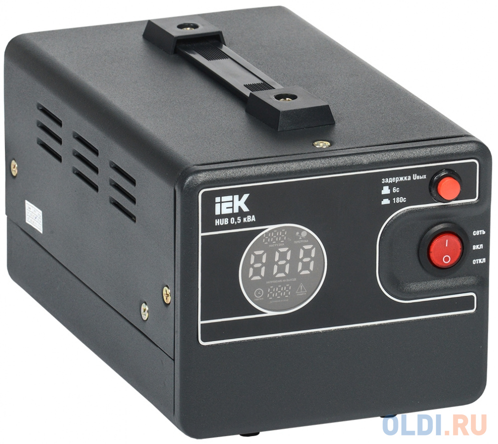 Iek IVS21-1-D05-13 Стабилизатор напряжения переносной HUB 0,5кВА стабилизатор напряжения iek expand 5ква однофазный ivs21 1 005 11