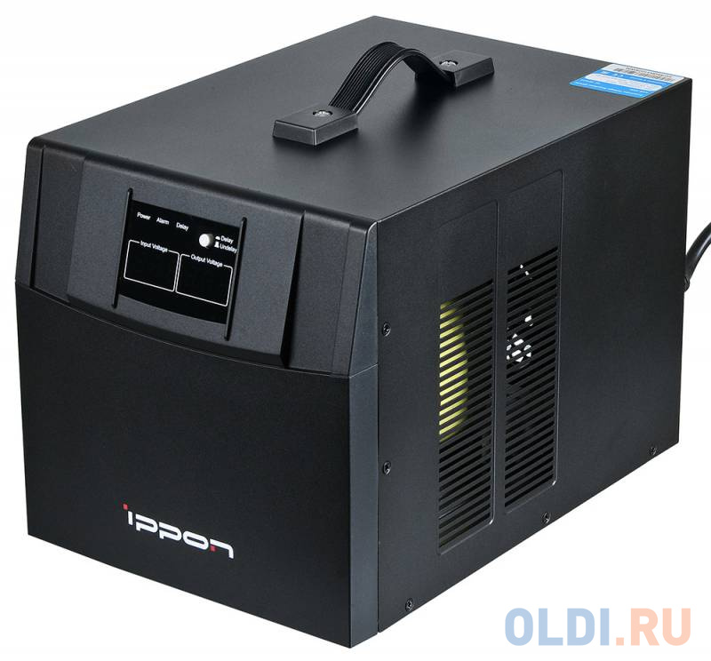 Стабилизатор напряжения Ippon AVR-3000 4 розетки черный фото