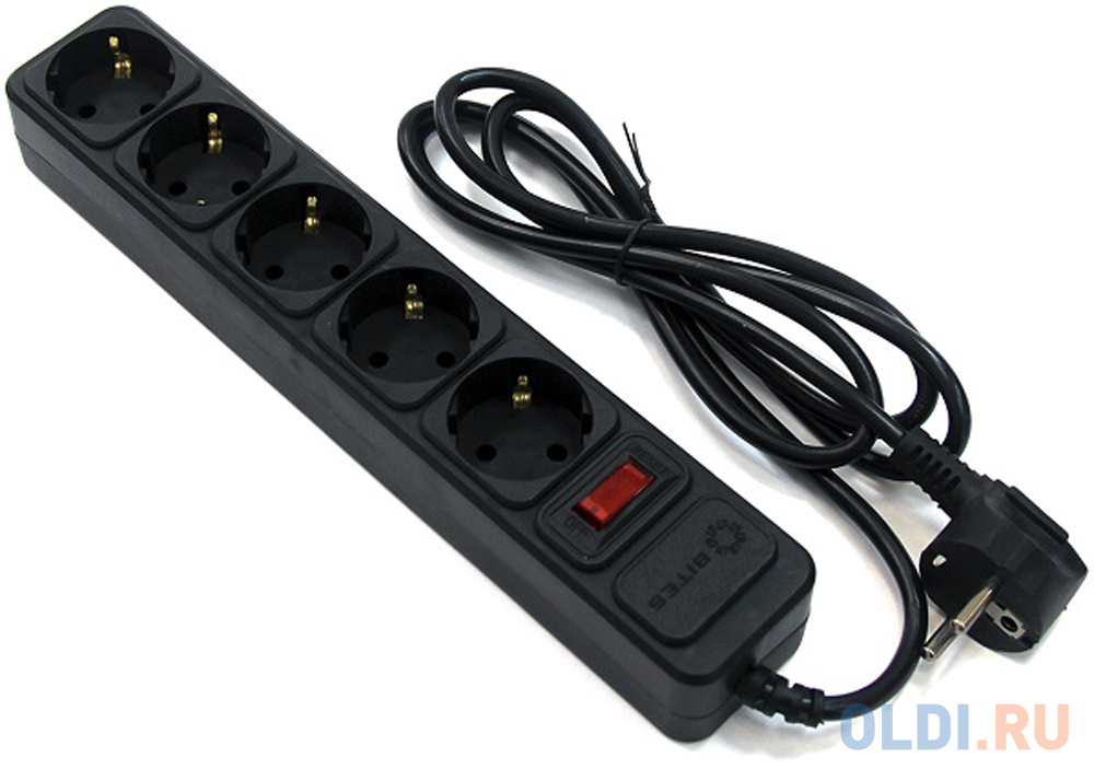 

Сетевой фильтр 5bites SP5B-110 5 розеток 1 м, Черный