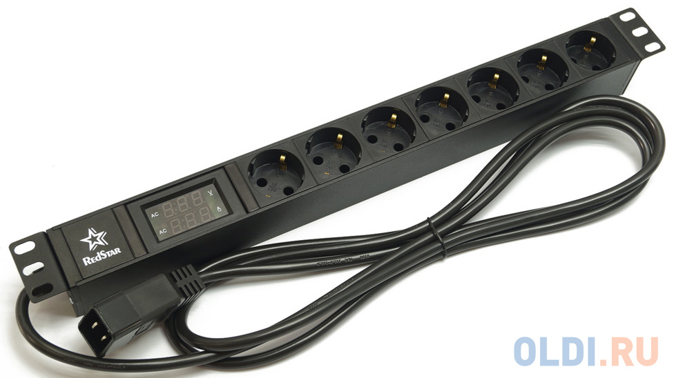 

Блок розеток Estap M446ALD 6 розеток 2.5, Черный