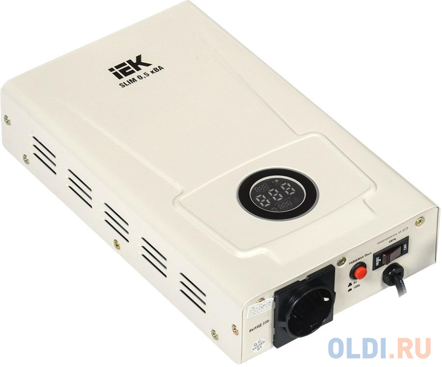 Стабилизатор напряжения IEK IVS22-1-D05-09 1 розетка стабилизатор напряжения powercom tca 2000 4 euro