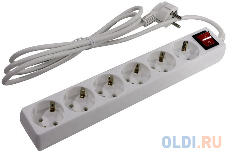 

5bites SP6W-250 Сетевой фильтр 6S / 3*0.75MM2 / 5M / WHITE