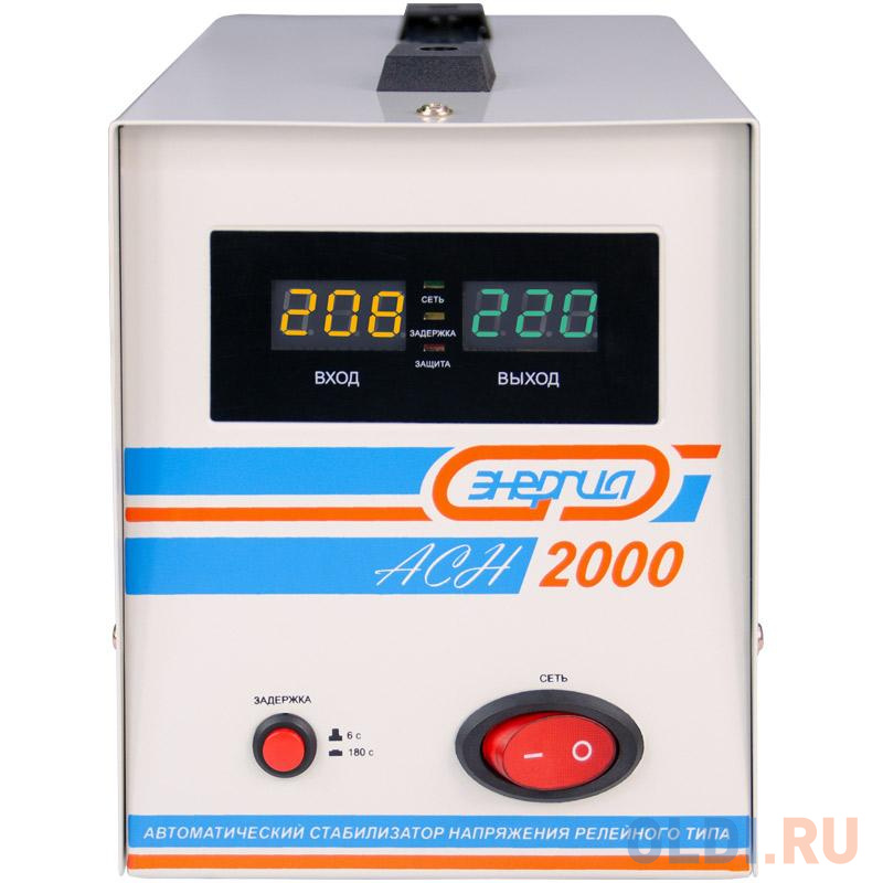 Стабилизатор напряжения Энергия АСН-2000 2 розетки Е0101-0113 фото
