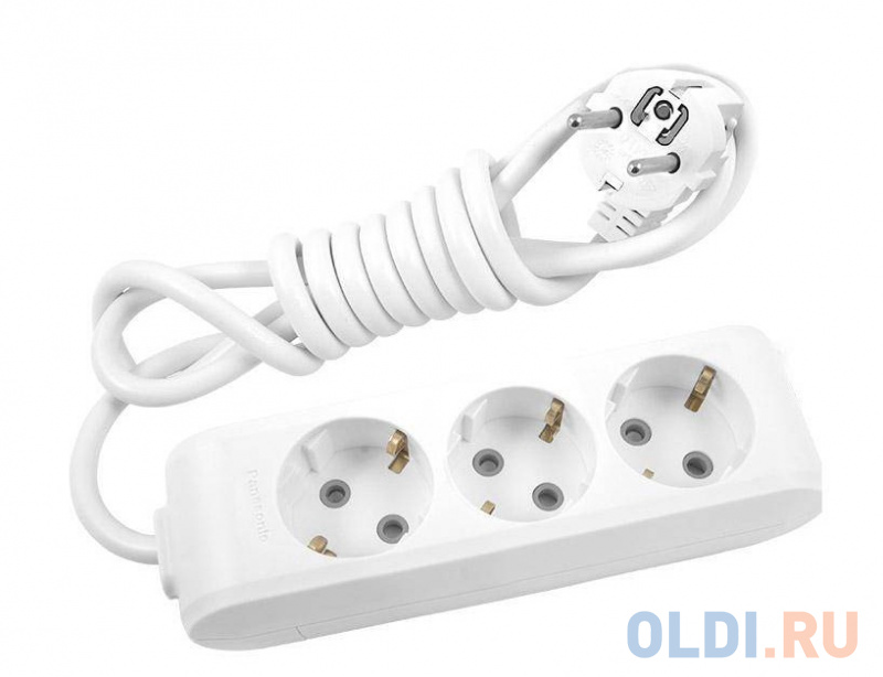 

Удлинитель Panasonic WLTB02232WH-RES 3 розетки 2 м