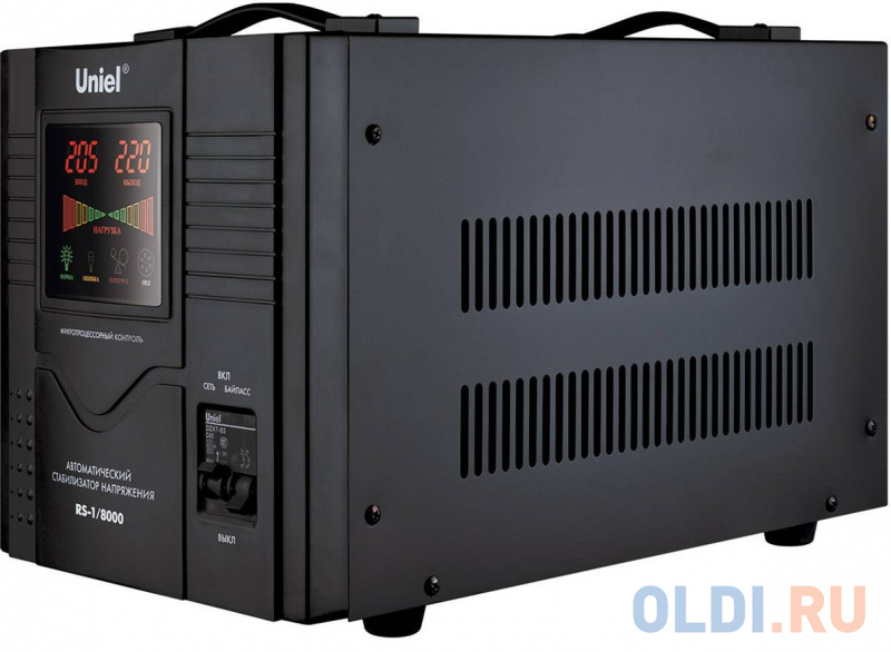 

Стабилизатор напряжения Uniel (03113) 8000ВА RS-1/8000