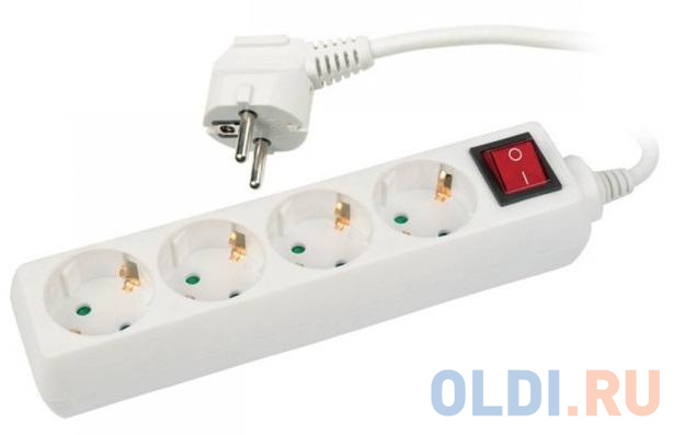 

Удлинитель Uniel S-GCD4-3B 4 розетки 3 м белый