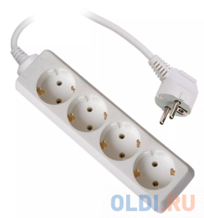 

S-GCD4-5 Удлинитель Uniel серии Стандарт, с/з, 4 гн., шнур 5 м, шк 4690485012436, Белый