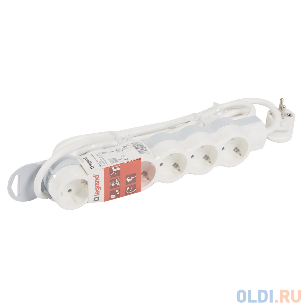 

Удлинитель Legrand 6X2К+З 5м. 6 розеток 5 м