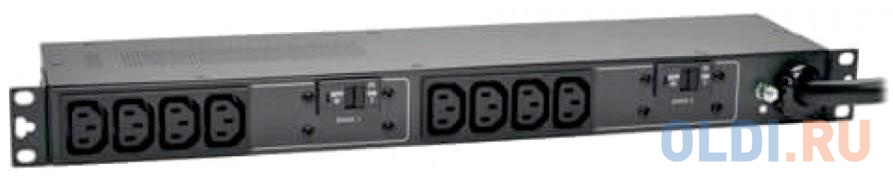 7.4kW Single-Phase 230V Basic PDU, 10 C13 Outlets, IEC 309 32A Blue Input, 3.6 m Cord, 1U Rack-Mount PDUH32HV - фото 1