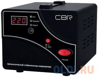CBR Стабилизатор напряжения CVR 0157, 1500 ВА/900 Вт, диапазон вход. напряж. 140–260 В, точность стабилизации 8%, LED-индикация, вольтметр, 2 евророзе фото