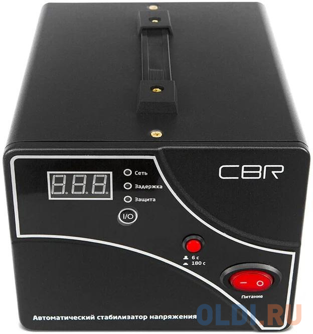 CBR Стабилизатор напряжения CVR 0157, 1500 ВА/900 Вт, диапазон вход. напряж. 140–260 В, точность стабилизации 8%, LED-индикация, вольтметр, 2 евророзе фото