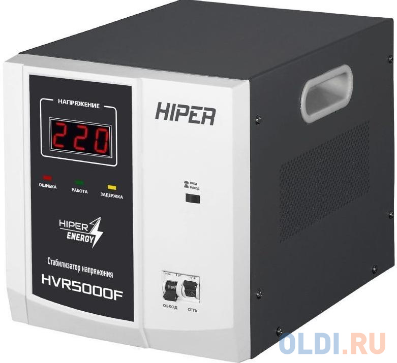 

Стабилизатор напряжения HIPER HVR5000F, Черный/белый