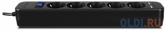 Сетевой фильтр Sven SF-05LU 5 розеток 2xUSB 1.8 м фото