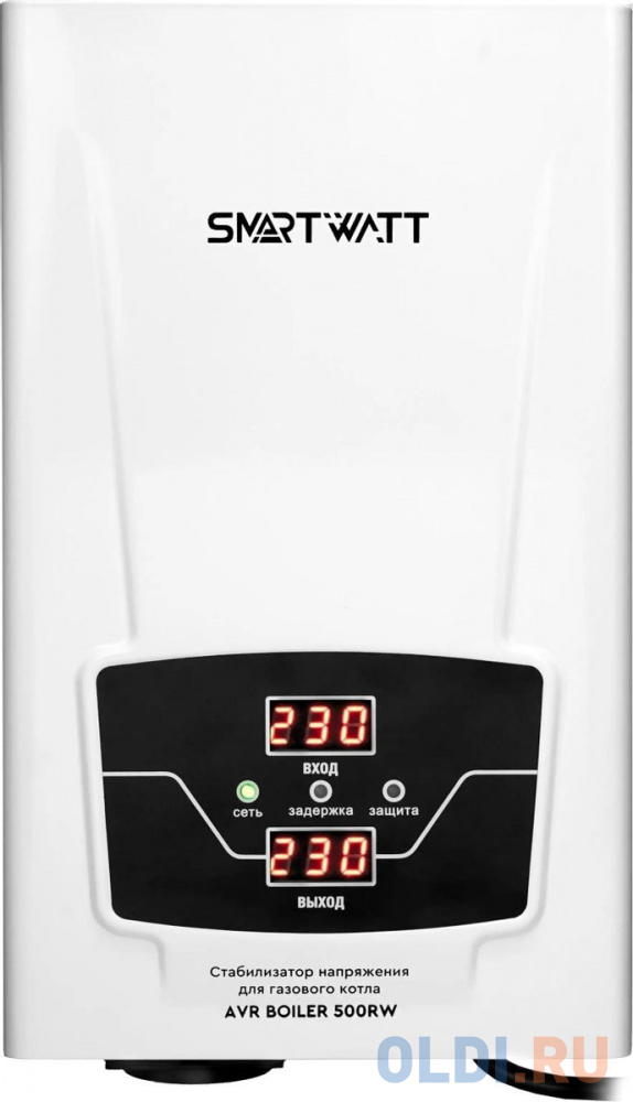 

Стабилизатор напряжения для газового котла SMARTWATT AVR BOILER 500RW (140W - 260W, 500VA, 0.5 кВт, 50 Гц, розеток - 1,, Белый