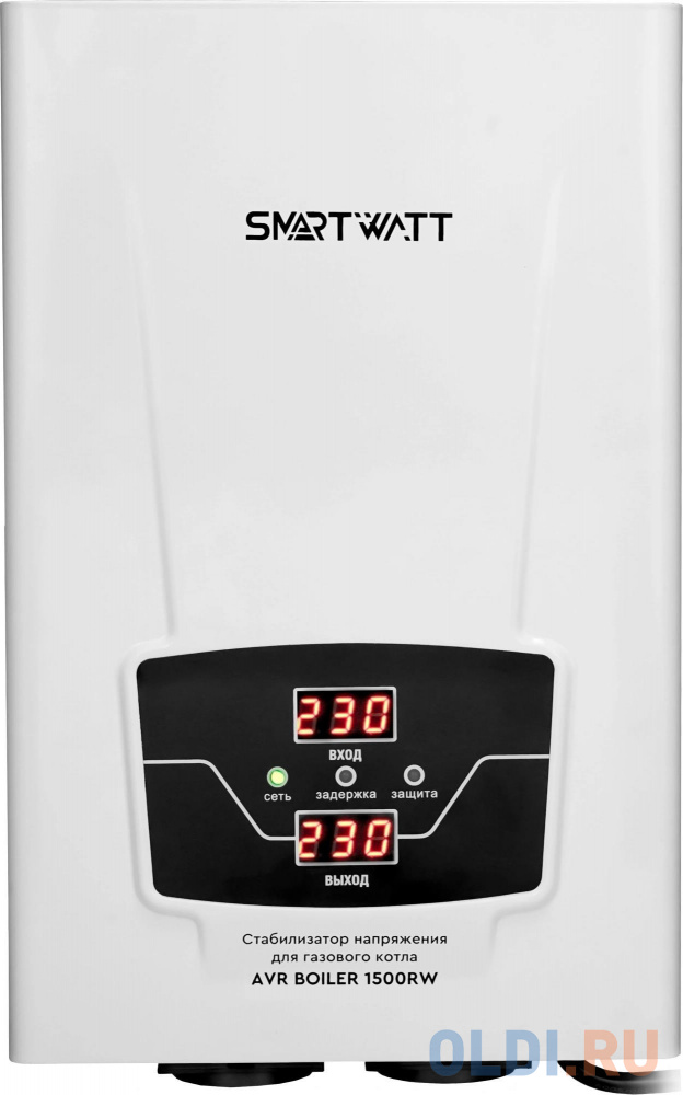 Стабилизатор напряжения для газового котла SMARTWATT AVR BOILER 1500RW (140W - 260W, 1500VA, 1.5 кВт, 50 Гц, розеток - 2