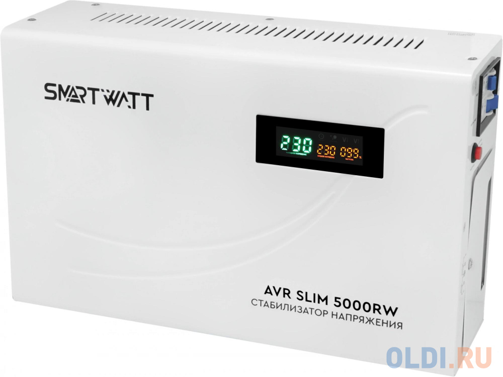 Стабилизатор напряжения Smartwatt AVR Slim 5000RW 5000ВА белый