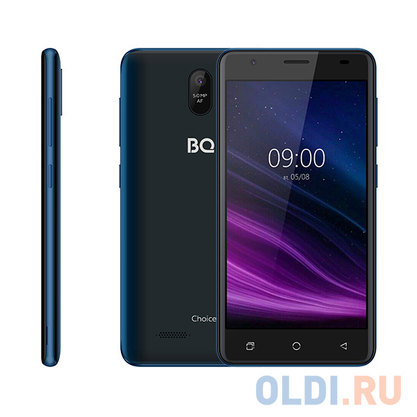 

Смартфон BQ 5016G Choice синий 5" 16 Гб Wi-Fi GPS 3G Bluetooth