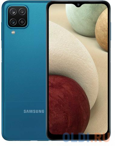 Смартфон Samsung Galaxy A12 Nacho 128 Gb Blue SM-A127FZBKSER, цвет синий, размер 75.8x164x8.9 мм - фото 6