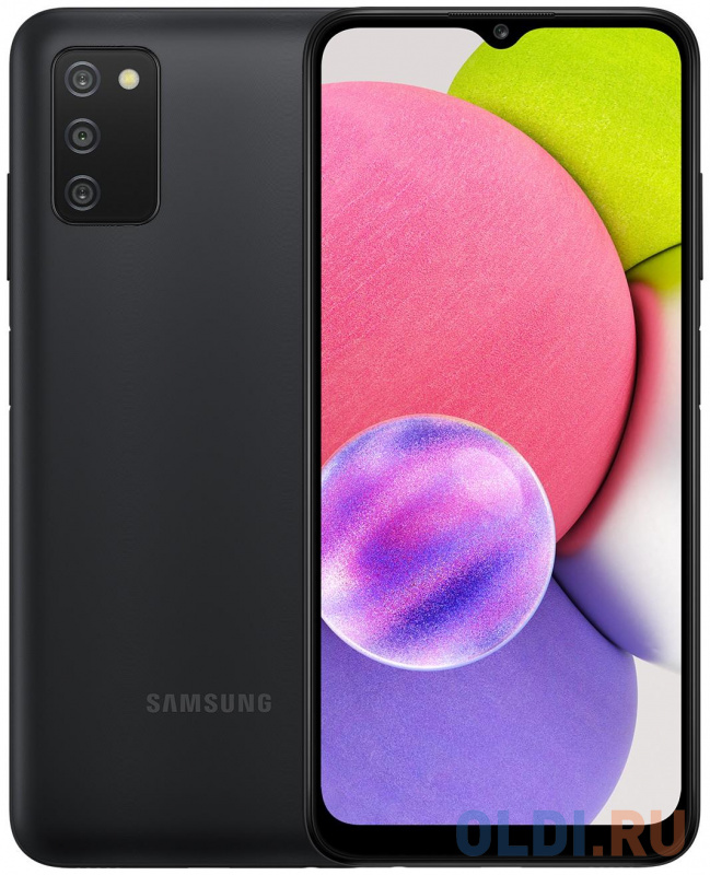 

Смартфон Samsung Galaxy A03s 32 Gb Black SM-A037FZKDSER, Черный
