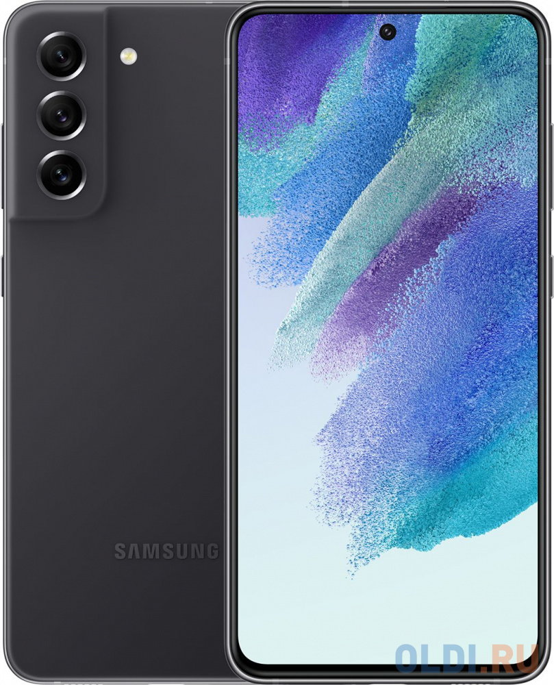 Смартфон Samsung SM-G990E Galaxy S21 FE 256Gb 8Gb серый моноблок 3G 4G 2Sim 6.4" 1080x2340 Android 12 12Mpix 802.11 a/b/g/n/ac/ax NFC GPS GSM900/