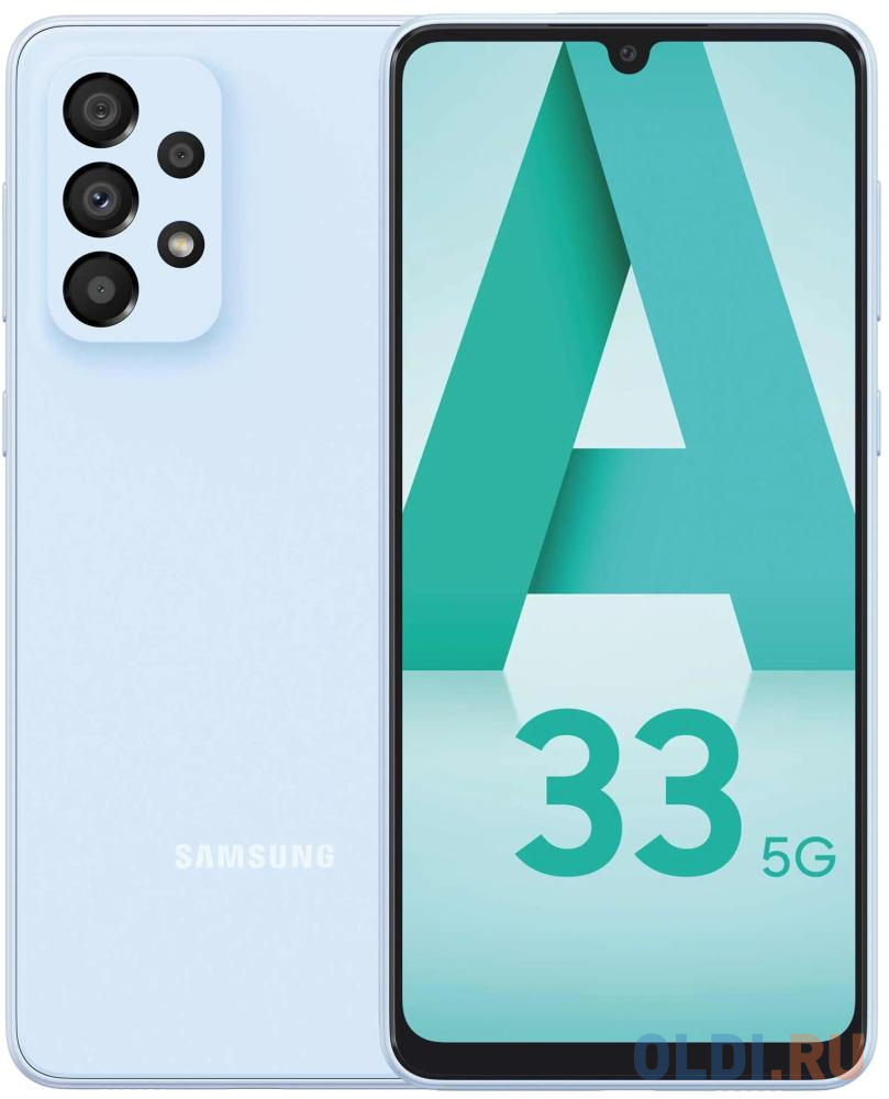 

Смартфон Samsung Galaxy A33 5G 128 Gb Blue, Голубой