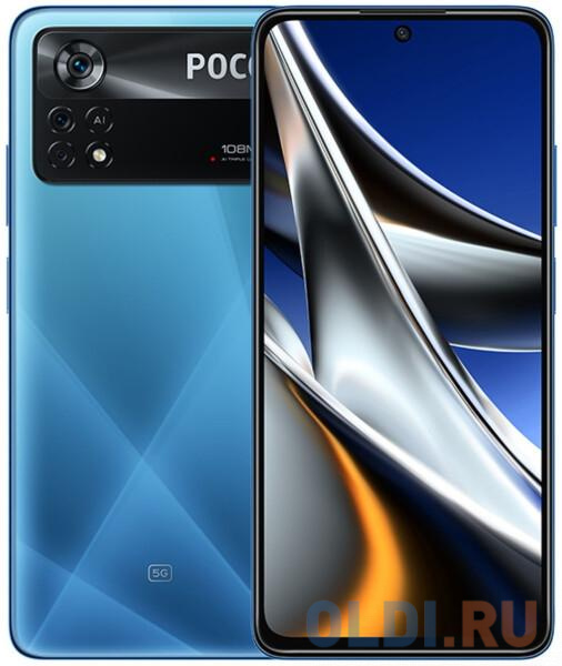 Смартфон Xiaomi POCO X4 Pro 5G RU 8+256 Laser blue MZB0AZFRU (772856)