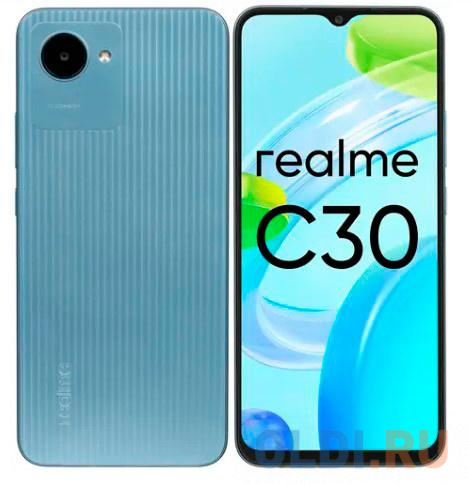 Смартфон Realme C30 32Gb 2Gb голубой моноблок 3G 4G 6.5