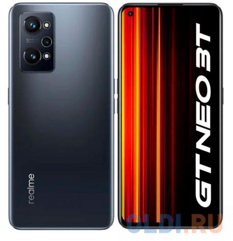 

Смартфон Realme GT NEO 3T 128Gb 8Gb черный моноблок 3G 4G 2Sim 6.62" 1080x2400 Android 12 64Mpix 802.11 a/b/g/n/ac/6 NFC GPS GSM900/1800 GSM1900