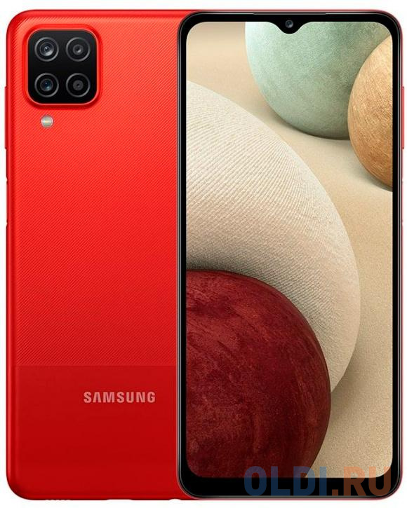 

Смартфон Samsung SM-A127F Galaxy A12 32Gb 3Gb красный моноблок 3G 4G 6.5" 720x1600 Android 10 48Mpix 802.11 b/g/n NFC GPS GSM900/1800 GSM1900 Tou