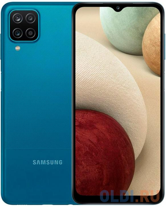 Смартфон Samsung SM-A127F Galaxy A12 128Gb 4Gb синий моноблок 3G 4G 6.5" 720x1600 Android 10 48Mpix 802.11 b/g/n NFC GPS GSM900/1800 GSM1900 Touc SM-A127FZBKCAU - фото 1