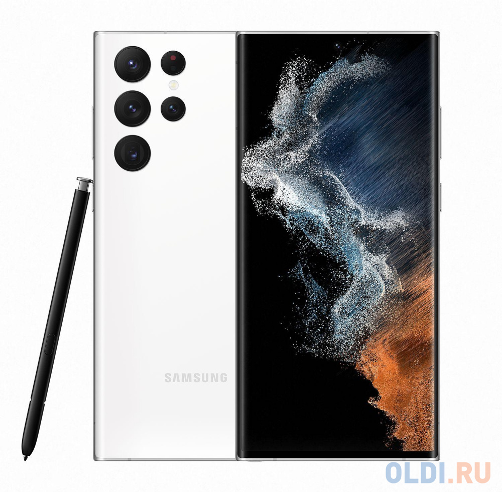 

Смартфон Samsung SM-S908E Galaxy S22 Ultra 256Gb 12Gb белый фантом моноблок 3G 4G 2Sim 6.8" 1440x3088 Android 12 108Mpix 802.11 a/b/g/n/ac/ax NFC