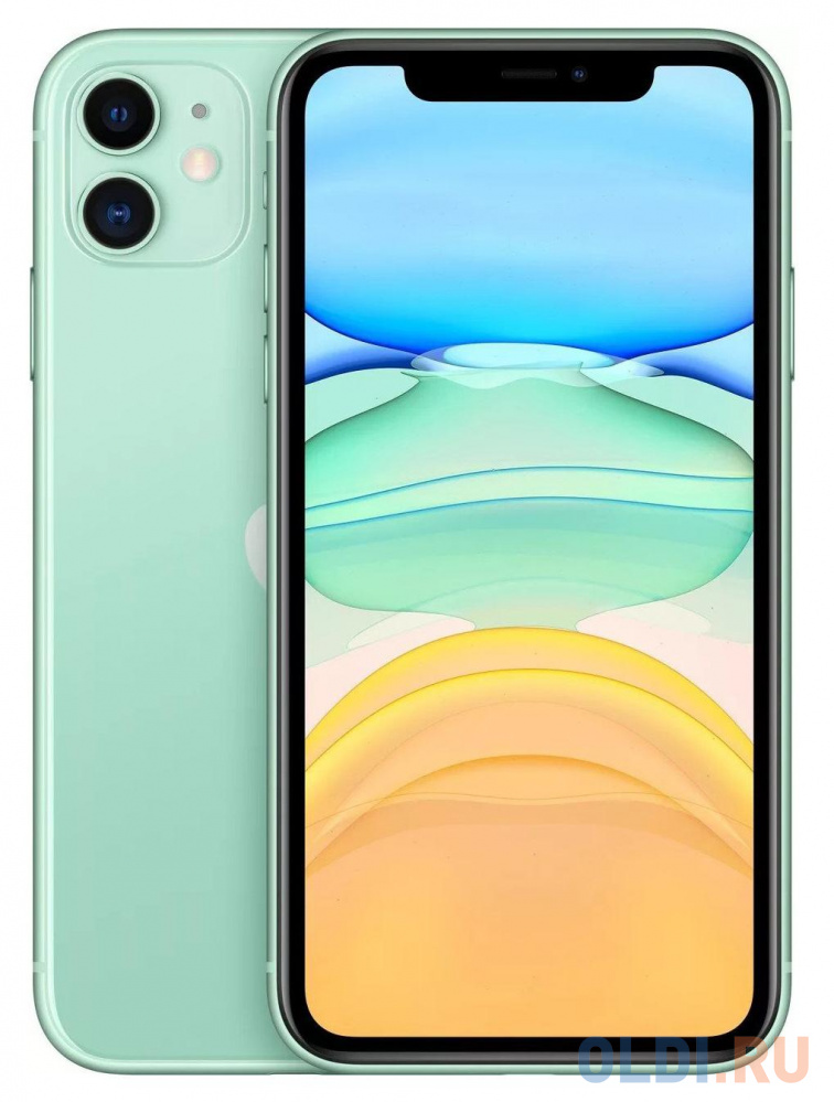 

Смартфон Apple A2221 iPhone 11 128Gb 4Gb зеленый моноблок 3G 4G 2Sim 6.1" 828x1792 iPhone iOS 15 12Mpix 802.11 a/b/g/n/ac/ax NFC GPS GSM900/1800