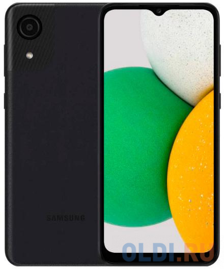 

Смартфон Samsung SM-A032F Galaxy A03 Core 32Gb 2Gb черный моноблок 3G 4G 6.5" 720x1600 Android 11 Go edition 8Mpix 802.11 b/g/n GPS GSM900/1800 G