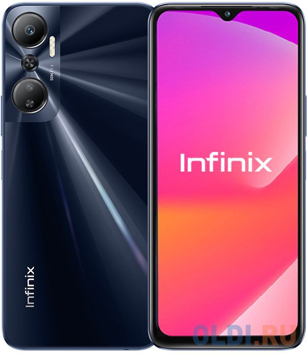 

Смартфон Infinix X6826B Hot 20 128Gb 6Gb черный моноблок 3G 4G 2Sim 6.82" 720x1640 Android s 50Mpix 802.11 a/b/g/n/ac GPS GSM900/1800 GSM1900 Tou