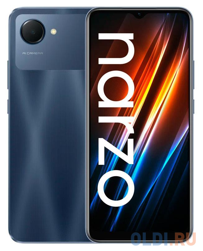 Смартфон Realme RMX3506 narzo 50i Prime 32Gb 3Gb синий моноблок 3G 4G 2Sim 6.5