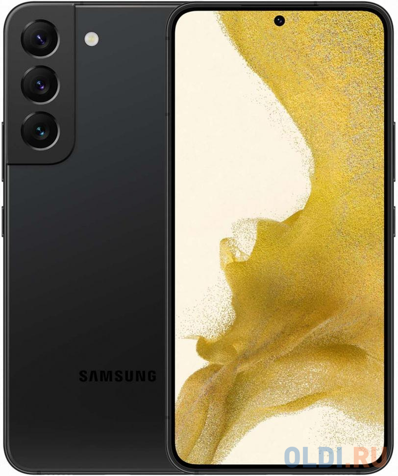 Смартфон/ Смартфон Samsung Galaxy S22 8/256Gb Phantom Black 6.1"/1080x2340 (FHD+)/Dynamic AMOLED 2X/10MP/50MP+10MP+12MP/Dual-SIM/NFC/USB Type-C/3