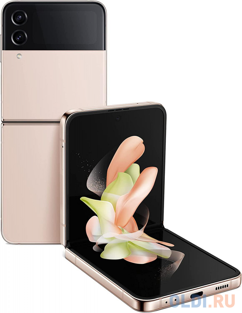 Смартфон Samsung SM-F721B Galaxy Z Flip 4 256Gb 8Gb золотистый раскладной 3G 4G 6.7" 1080x2640 Android 11 12Mpix 802.11 a/b/g/n/ac NFC GPS GSM900