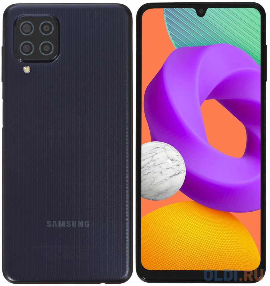 Смартфон Samsung SM-M225F Galaxy M22 128Gb 4Gb черный моноблок 3G 4G 6.4" 1080x2400 Android 11 48Mpix 802.11 b/g/n/ac NFC GPS GSM900/1800 GSM1900 SM-M225FZKGCAU - фото 2