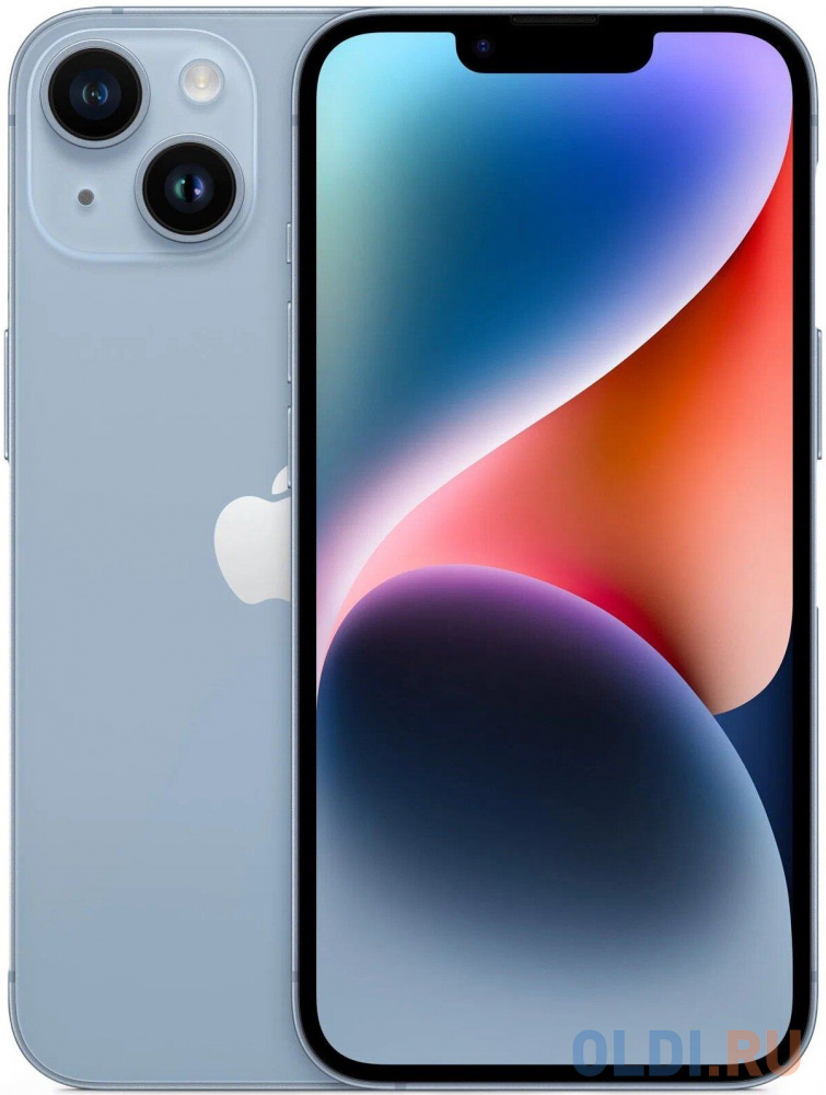 Смартфон Apple iPhone 14 A2882 128Gb 6Gb голубой 3G 4G 6.1
