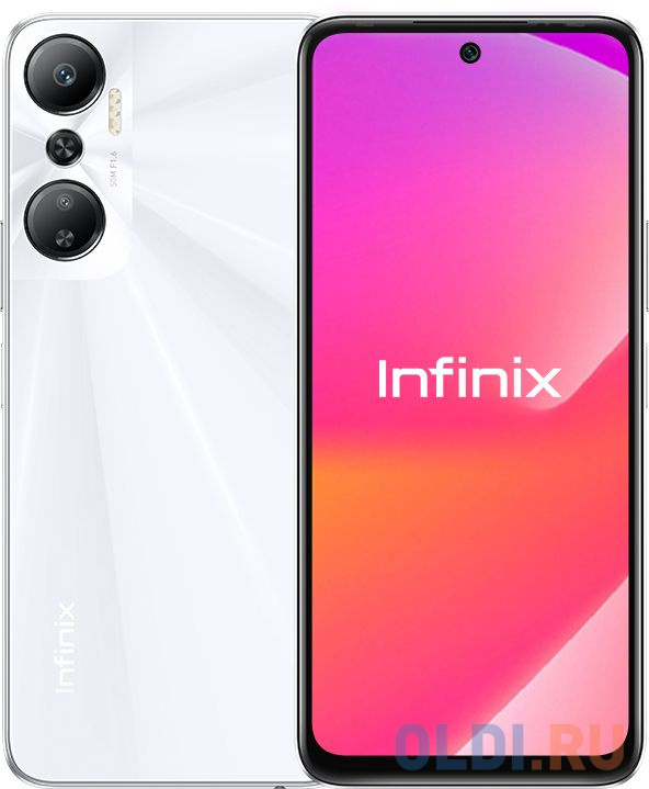 

Смартфон Infinix X6826B Hot 20 128Gb 6Gb FM белый моноблок 3G 4G 2Sim 6.82" 720x1640 Android 12 50Mpix 802.11 a/b/g/n/ac GPS GSM900/1800 GSM1900