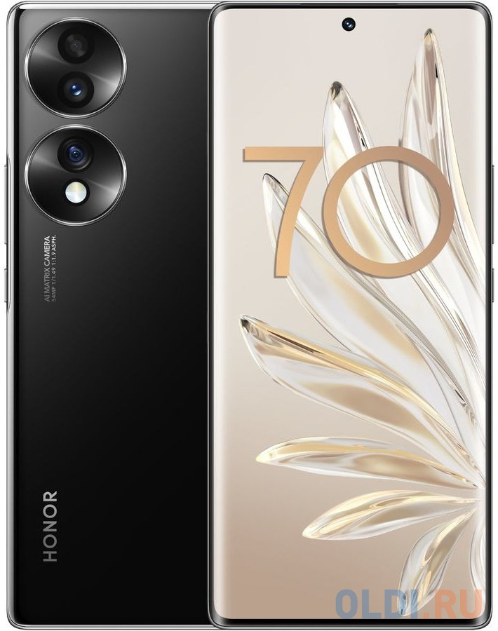 Смартфон Honor 70 256 Gb Black, цвет черный, размер 73.3 х 161,4 х 7,91 мм - фото 1