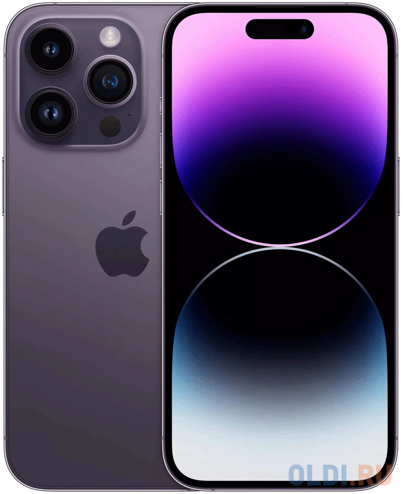 

Смартфон Apple A2889 iPhone 14 Pro 512Gb 6Gb темно-фиолетовый моноблок 3G 4G 6.1" 1179x2556 iOS 16 48Mpix 802.11 a/b/g/n/ac/ax NFC GPS GSM900/180