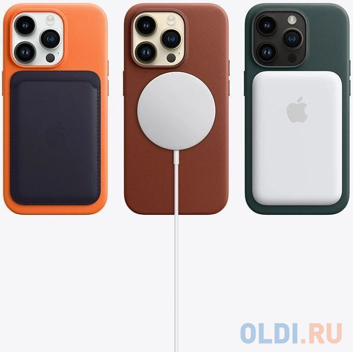 Смартфон Apple A2892 iPhone 14 Pro 128Gb 6Gb серебристый моноблок 3G 4G 2Sim 6.1" 1179x2556 iOS 16 48Mpix 802.11 a/b/g/n/ac/ax NFC GPS GSM900/180 фото