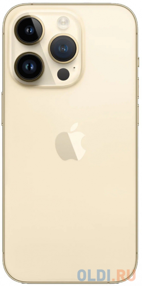 Смартфон Apple A2892 iPhone 14 Pro 128Gb 6Gb золотой моноблок 3G 4G 2Sim 6.1" 1179x2556 iOS 16 48Mpix 802.11 a/b/g/n/ac/ax NFC GPS GSM900/1800 GS фото